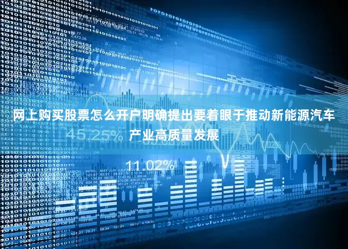 网上购买股票怎么开户明确提出要着眼于推动新能源汽车产业高质量发展