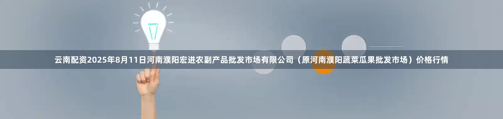 云南配资2025年8月11日河南濮阳宏进农副产品批发市场有限公司（原河南濮阳蔬菜瓜果批发市场）价格行情