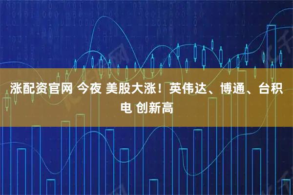 涨配资官网 今夜 美股大涨！英伟达、博通、台积电 创新高